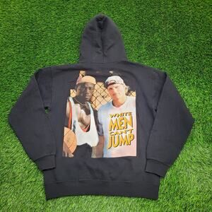 White-Men Can't-Jump Basketball Hoodie M/L 21x26 Baggy Crop